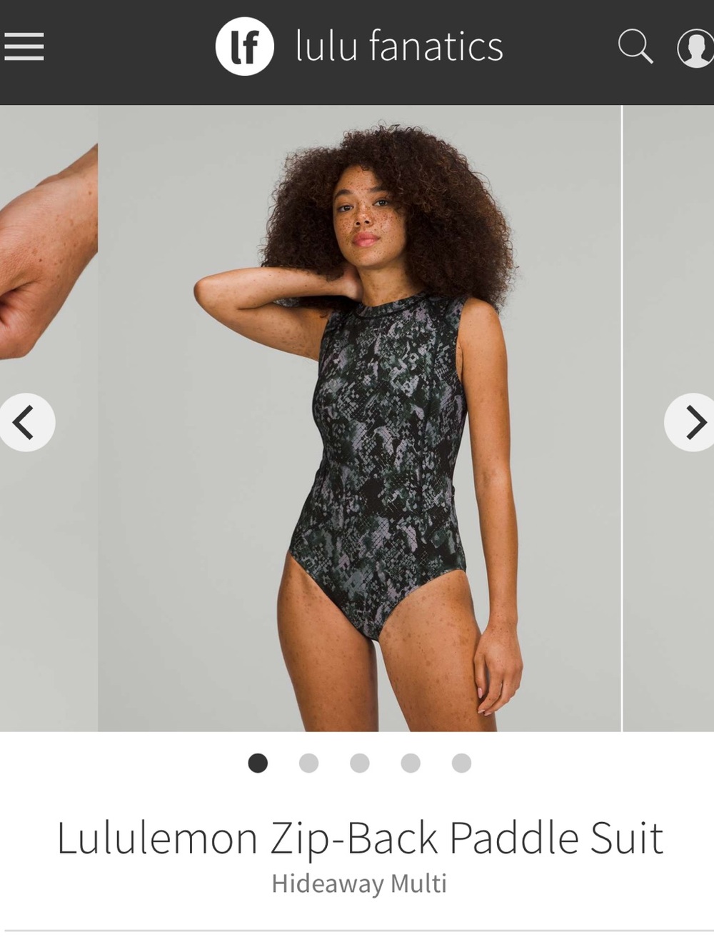 Lululemon Zip Back Paddle Suit High-Neck One-Piece(NWOT)